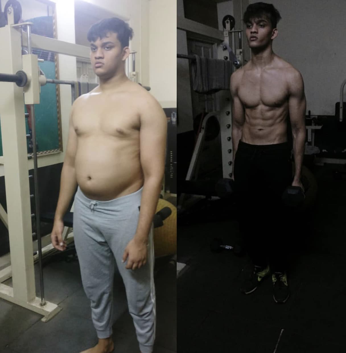 Transformation — fat loss to lean